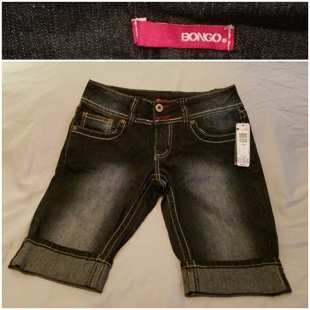 BONGO Blue Jean Bermuda Shorts (NWT)